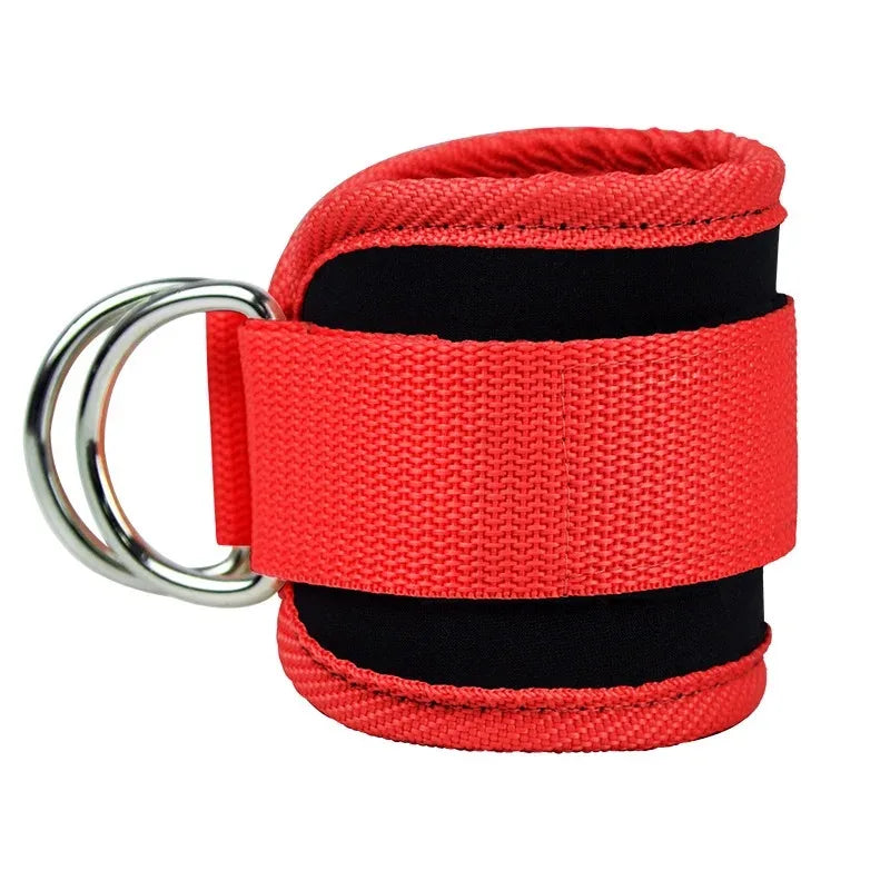 Adjustable Ankle Straps Cuffs with D-Ring for Cable Machine Fitness Glute Kickback Gym Foot Leg Training Brace Support