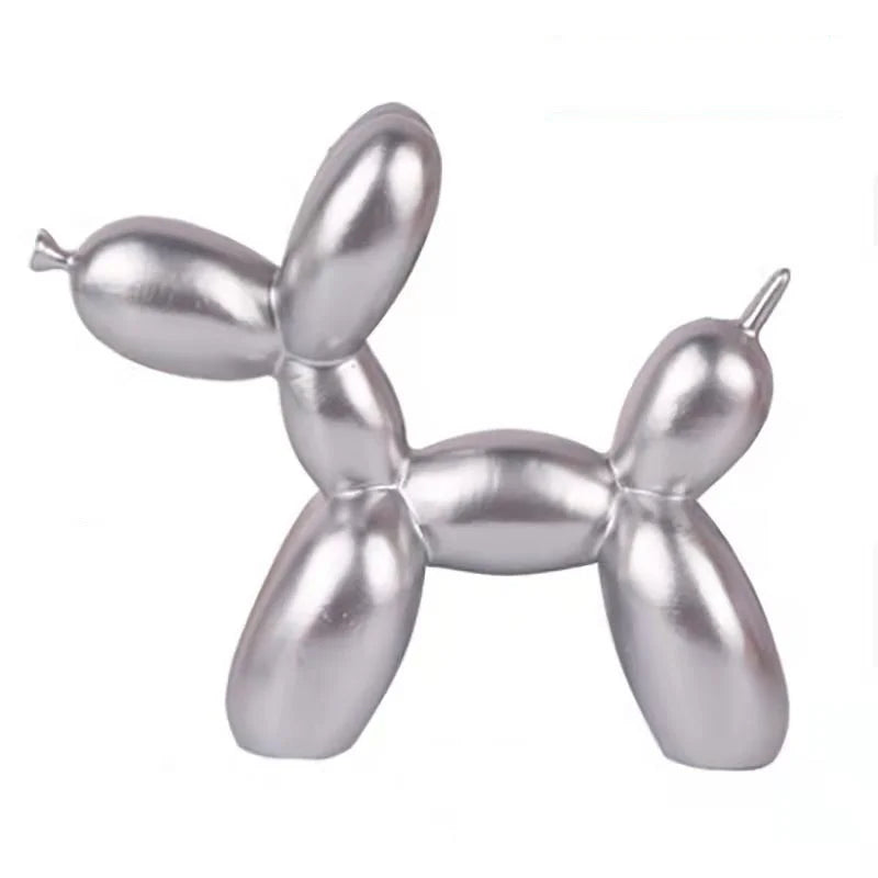 Mat Balloon Dog Nordic Figurine Animals Statue Sculpture Cake Art electroplating Small Antiskid decorations living Dessert Party