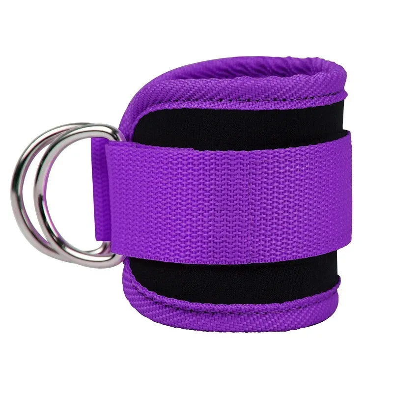 Adjustable Ankle Straps Cuffs with D-Ring for Cable Machine Fitness Glute Kickback Gym Foot Leg Training Brace Support