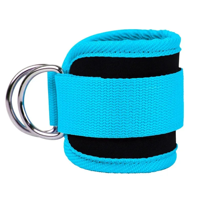 Adjustable Ankle Straps Cuffs with D-Ring for Cable Machine Fitness Glute Kickback Gym Foot Leg Training Brace Support