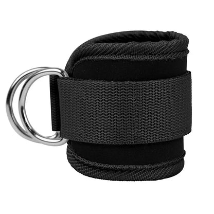 Adjustable Ankle Straps Cuffs with D-Ring for Cable Machine Fitness Glute Kickback Gym Foot Leg Training Brace Support
