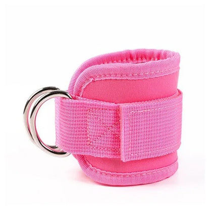 Adjustable Ankle Straps Cuffs with D-Ring for Cable Machine Fitness Glute Kickback Gym Foot Leg Training Brace Support