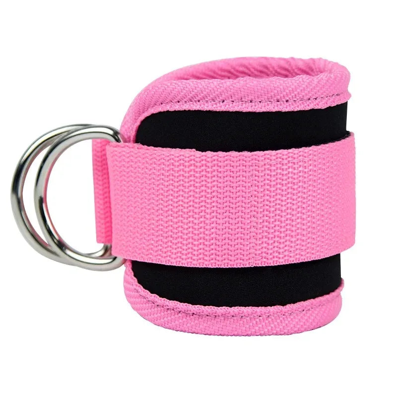 Adjustable Ankle Straps Cuffs with D-Ring for Cable Machine Fitness Glute Kickback Gym Foot Leg Training Brace Support