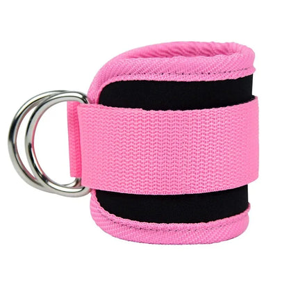 Adjustable Ankle Straps Cuffs with D-Ring for Cable Machine Fitness Glute Kickback Gym Foot Leg Training Brace Support